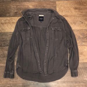 charcoal grayish long sleeve from american eagle!!